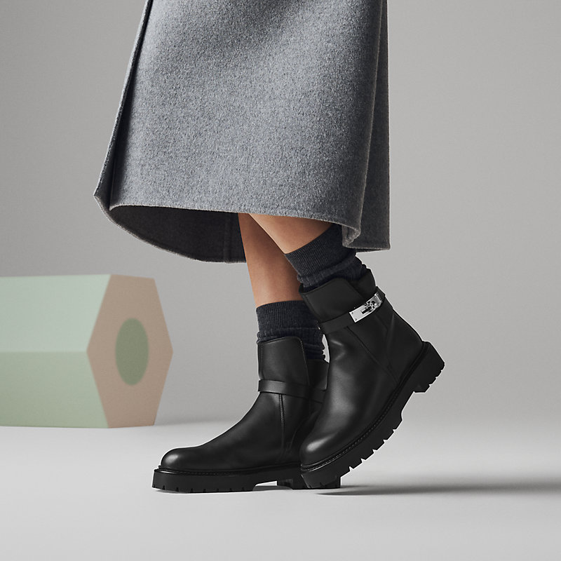 Jeff ankle boot - Black | Hermès Mainland China